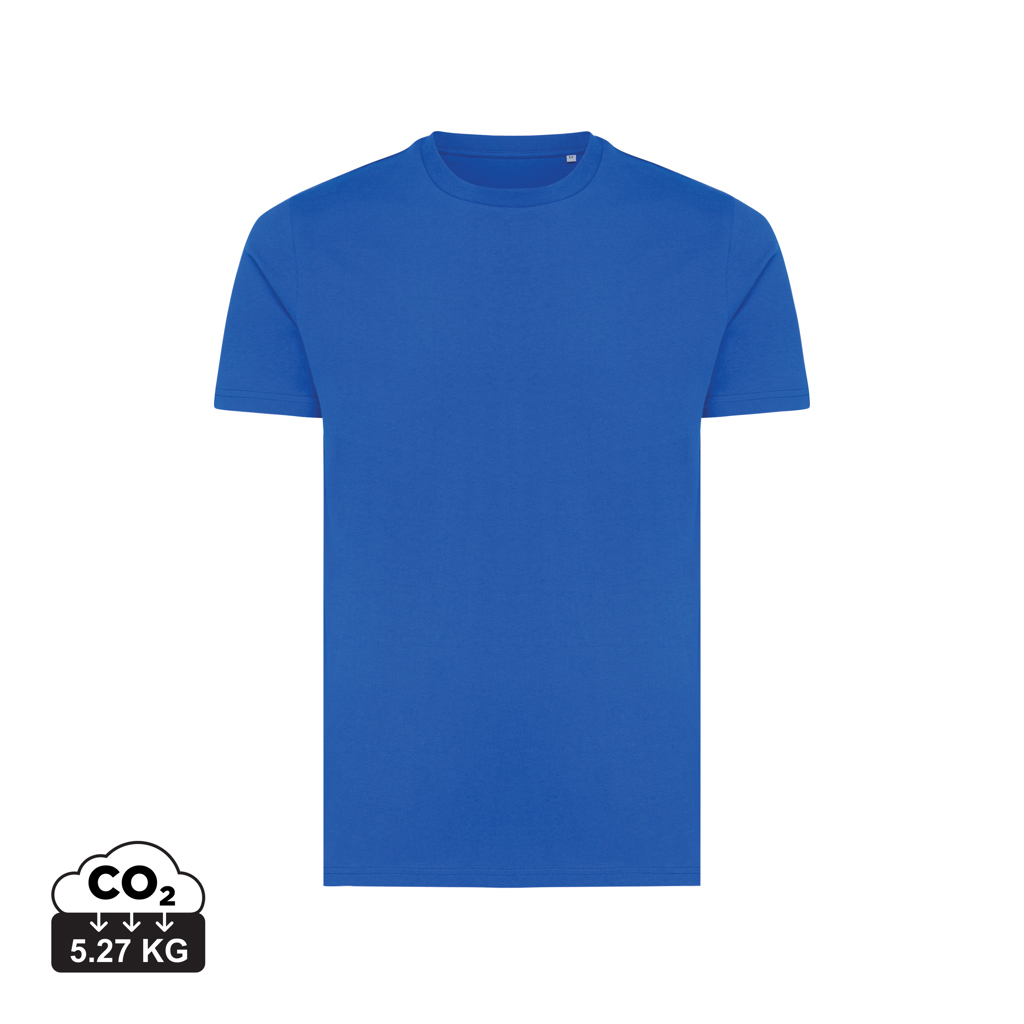 T-shirt unisexe publicitaire en coton recyclé 180g Iqoniq Bryce Bleu royal
